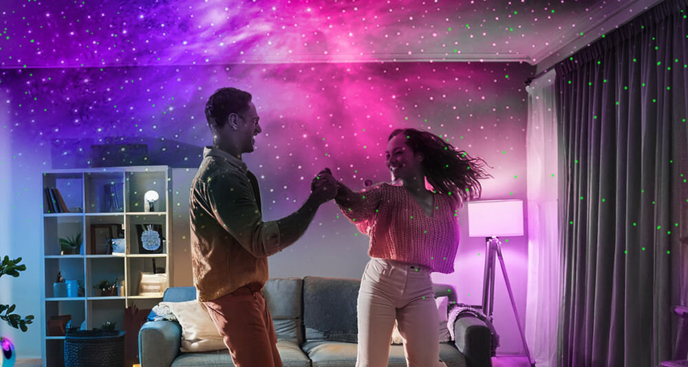 Projektor MUSICMATE NebulaBlast 3D MM-DB230 realistyczne rozgwieżdżone niebo efekty laserowe połączone z LED-ami