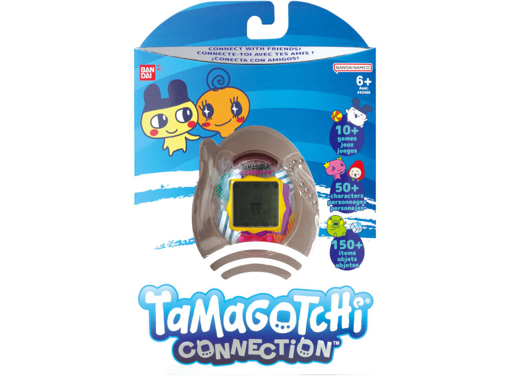 Tamagotchi BANDAI Connection Clear Retro 43404 ponad 50 unikatowych postaci do odkrycia 14 ekscytujących mini-gier