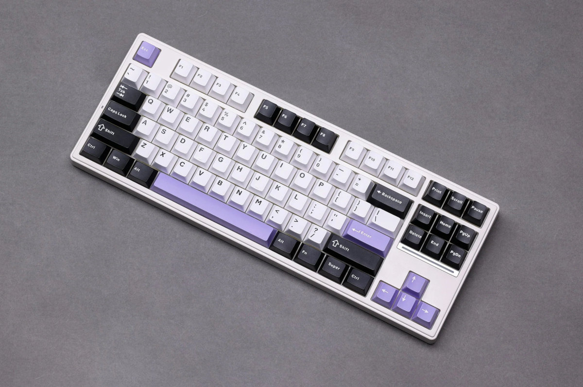 MCHOSE K87 80% z 87 klawiszami brak oddzielnego numpada kompaktowej konstrukcji - klawiatura od góry