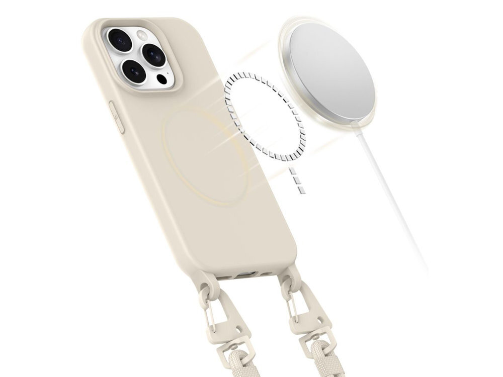 TECH-PROTECT MagNecklace magnesów MagSafe bezprzewodowe ładowanie korzystanie z dedykowanych akcesoriów stabilne połączenie z ładowarką jest w pełni kompatybilny