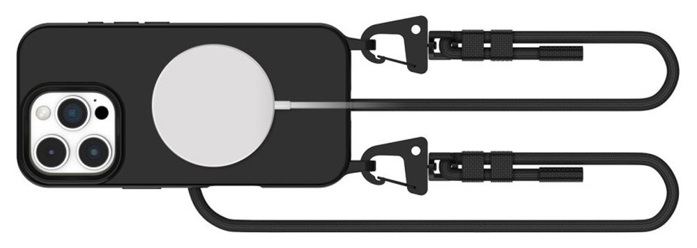 TECH-PROTECT MagNecklace podwyższona krawędź okalająca wyświetlacz moduł aparatu Materiał TPU otwory na porty i przyciski swobodny dostęp do wszystkich elementów sterujących