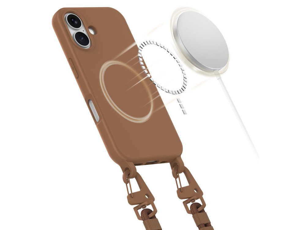 TECH-PROTECT MagNecklace magnesów MagSafe bezprzewodowe ładowanie korzystanie z dedykowanych akcesoriów stabilne połączenie z ładowarką jest w pełni kompatybilny