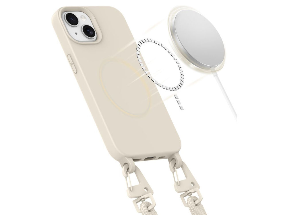 TECH-PROTECT MagNecklace magnesów MagSafe bezprzewodowe ładowanie korzystanie z dedykowanych akcesoriów stabilne połączenie z ładowarką jest w pełni kompatybilny