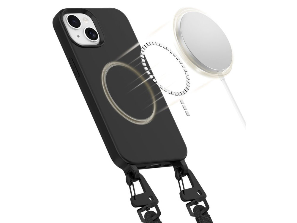 TECH-PROTECT MagNecklace magnesów MagSafe bezprzewodowe ładowanie korzystanie z dedykowanych akcesoriów stabilne połączenie z ładowarką jest w pełni kompatybilny