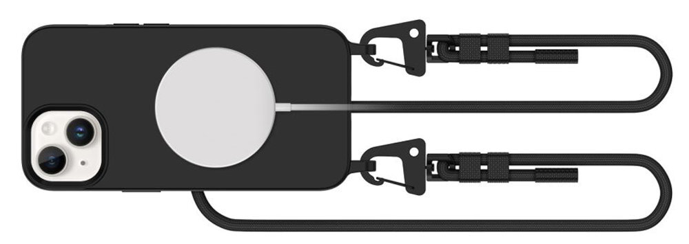 TECH-PROTECT MagNecklace podwyższona krawędź okalająca wyświetlacz moduł aparatu Materiał TPU otwory na porty i przyciski swobodny dostęp do wszystkich elementów sterujących