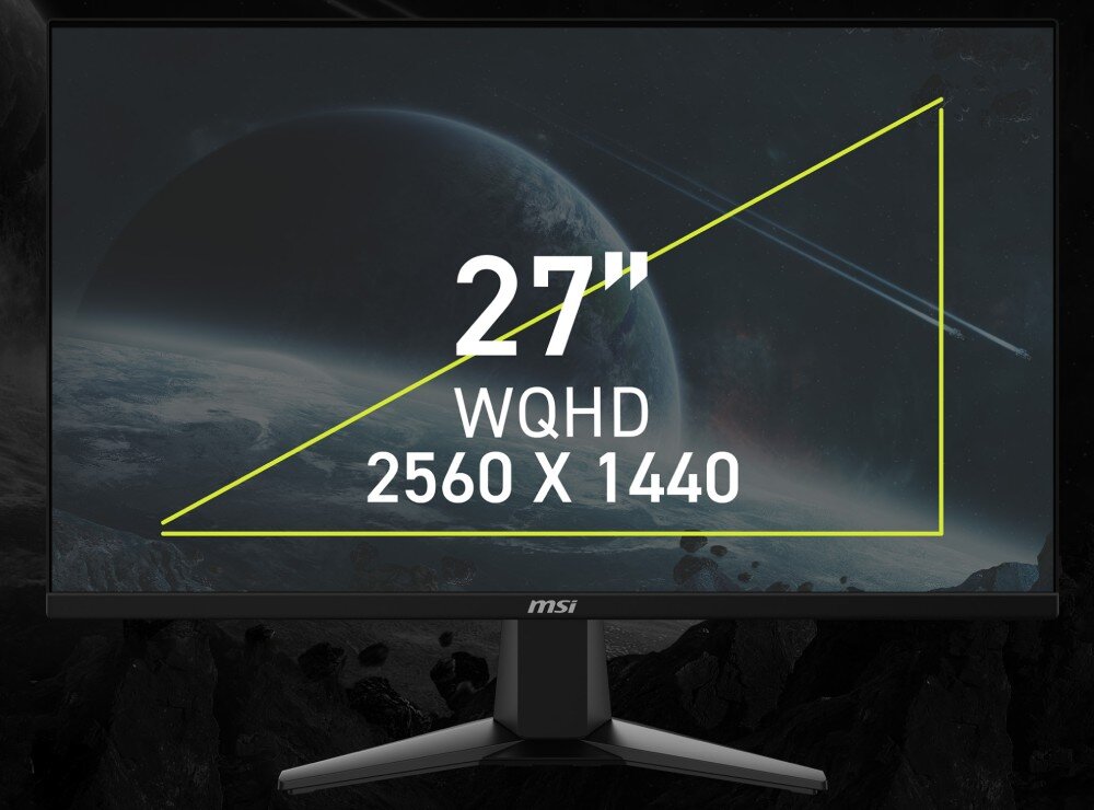 Monitor MSI MAG 275QF 27 2560x1440px IPS 180Hz 1 ms [MPRT] obraz przekątna rozdzielczość matryca kąty widzenia