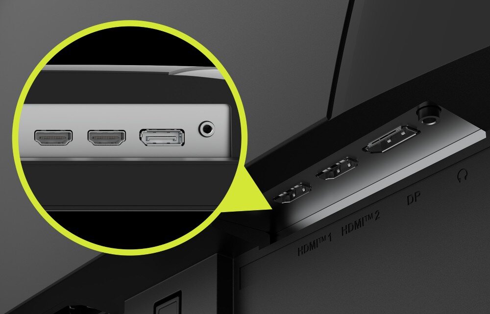 Monitor MSI MAG 275QF 27 2560x1440px IPS 180Hz 1 ms [MPRT] porty złącza podłączenie