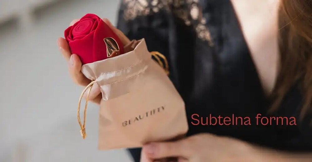 Masażer BEAUTIFLY Rose Glow Pleaser 5 trybów wibracji, 5 trybów pulsacji, płynne działanie, redukcja napięć mięśniowych