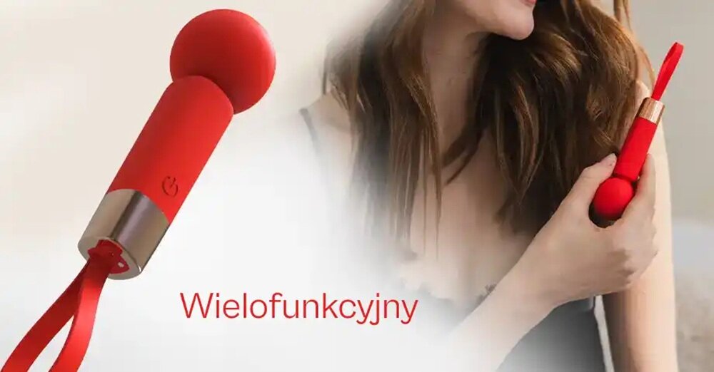 Masażer BEAUTIFLY RubyGlow Sphere stylowy masażer, dopasowana ergonomia, 9 trybów pracy, dopasowany do preferencji