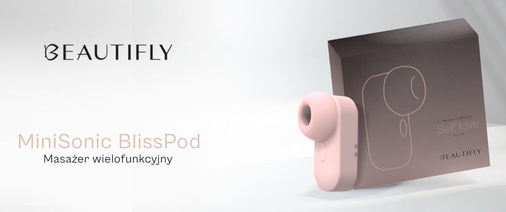 BEAUTIFLY MINISONIC BLISSPOD Wibrator Łechtaczkowy Różowy niezapomniane chwile