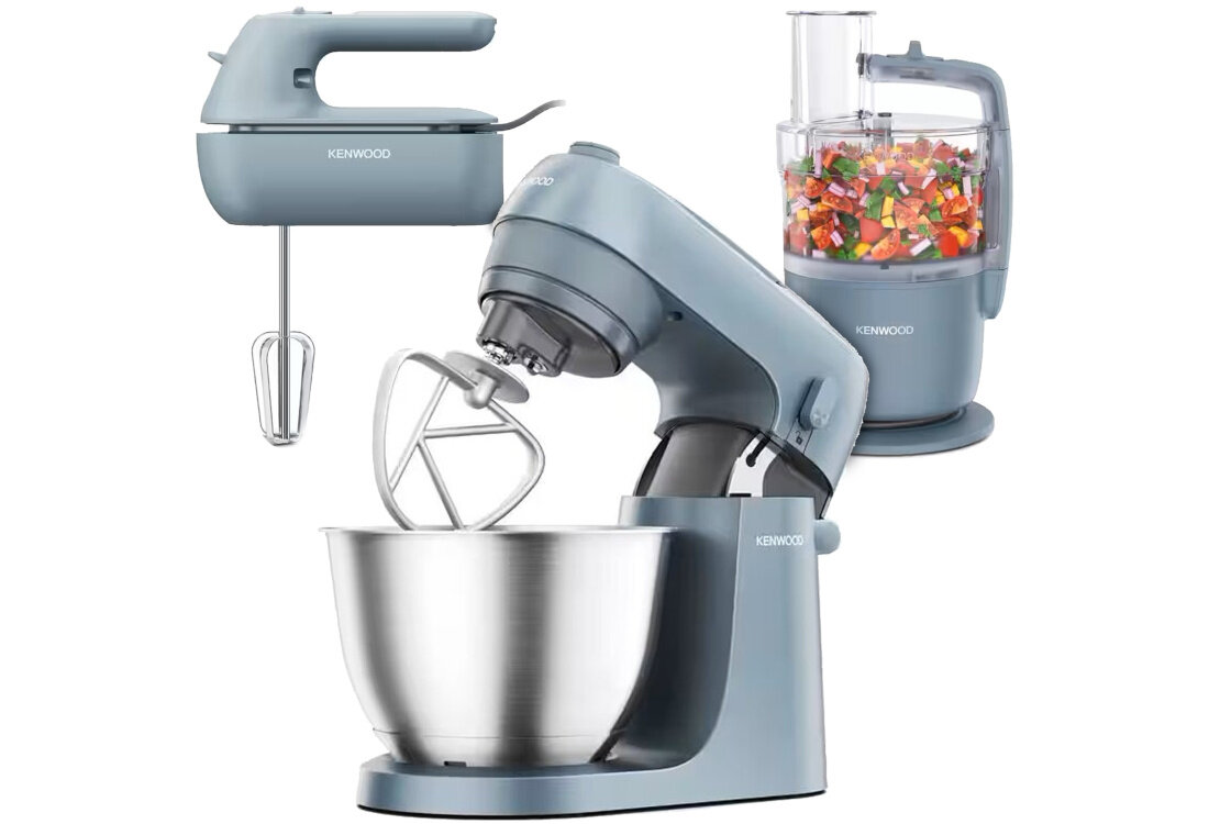 Планетарний кухонний комбайн KENWOOD KZM35.000GY Ручний міксер 800 Вт, кухонний комбайн Синій універсальний компактний посуд десерти