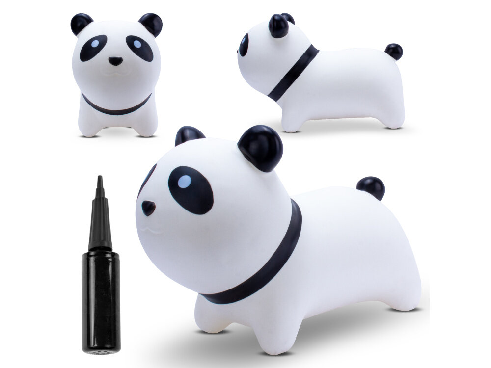 Skoczek SUN BABY Panda J06.046.0.1 do uzytku w domu i na zewnatrz pompka w zestawie zalecane cisnienie 0,3-0,4 bar wolny od BPA