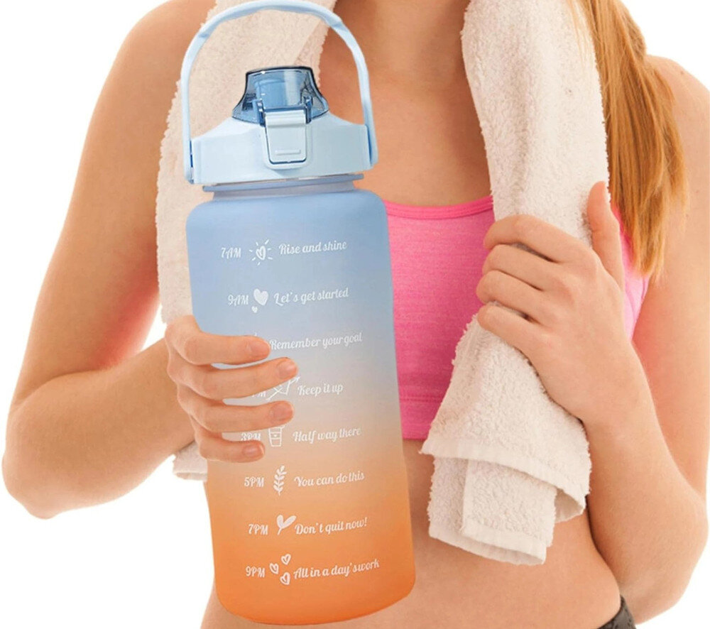 Butelka plastikowa EXTRALINK BUT-993 Fioletowo-błękitny Bezpieczne materiały wykonanie z tworzywa wolnego od BPA nie przenosi zapachów nie wpływa na smak napojów z troską o zdrowie użytkownika