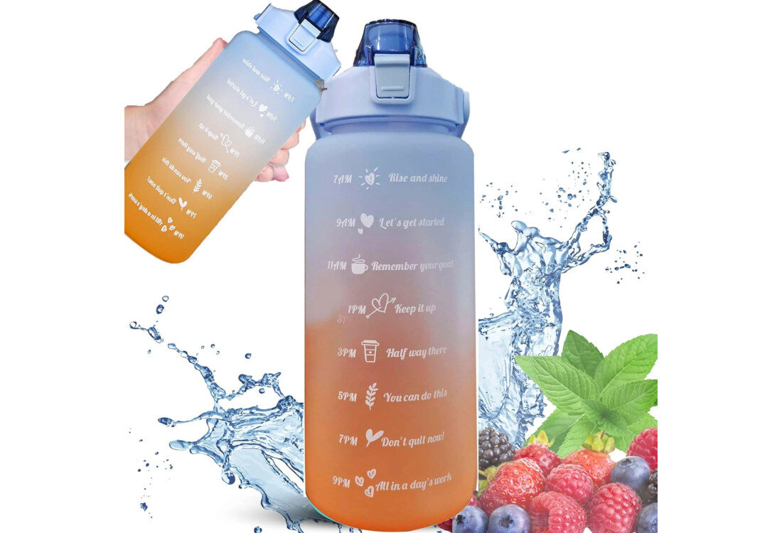 Butelka plastikowa EXTRALINK BUT-993 Fioletowo-błękitny Łatwość czyszczenia Szeroki otwór  szybkie mycie i wygodne napełnianie