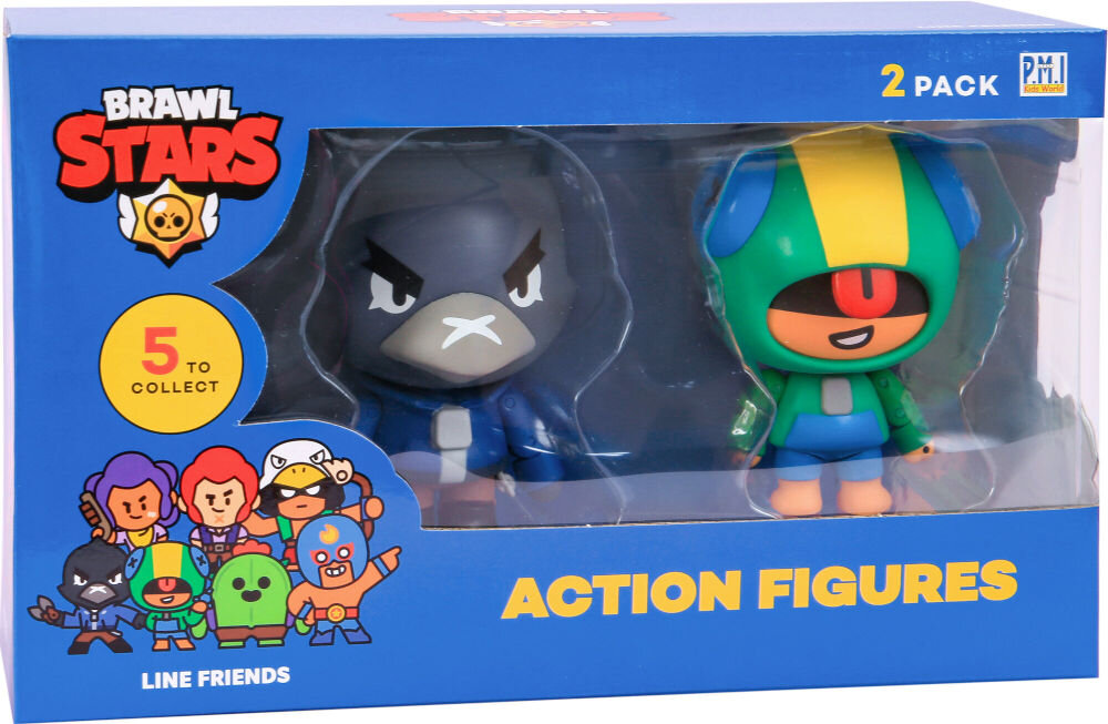 Zestaw figurek SUPERBUZZ Brawl Stars Crow x Leon BRW6015B z Areny do rzeczywistości