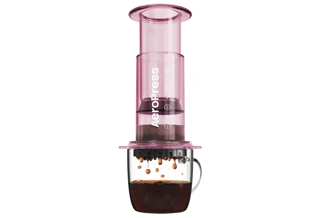 Zaparzacz AEROPRESS Clear Różowy