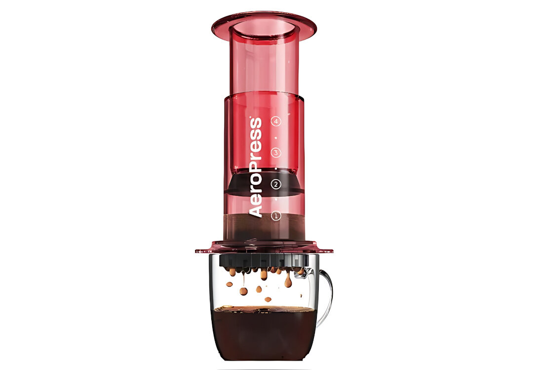 Zaparzacz AEROPRESS Clear Czerwony