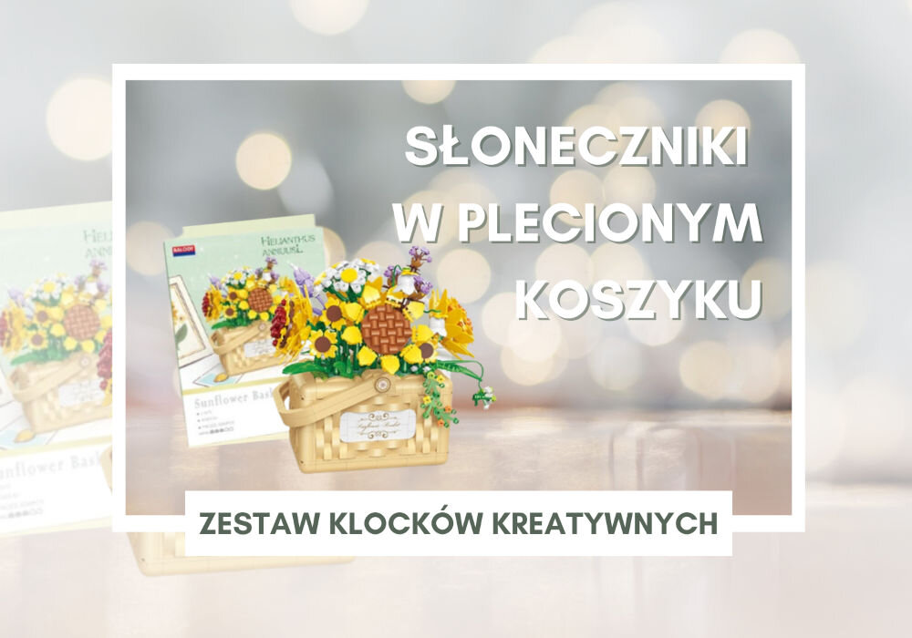 Klocki plastikowe QBI Słoneczniki w koszyku 1081347