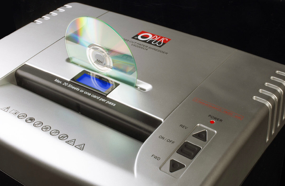 Niszczarka OPUS VS 2000 CA 41 L, P-4, Ścinki, Automatyczny Start/Stop, Funkcja cofania