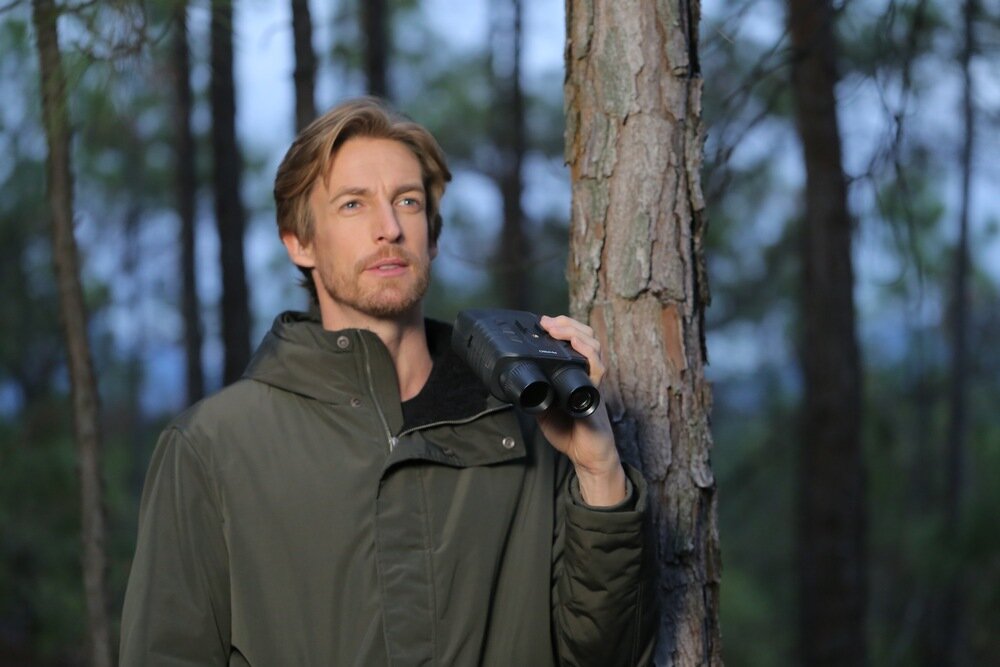 Lornetka noktowizyjna AKASO Seemor-200 AI-ISP pełnokolorowe widzenie nocne zasięg 1000 m