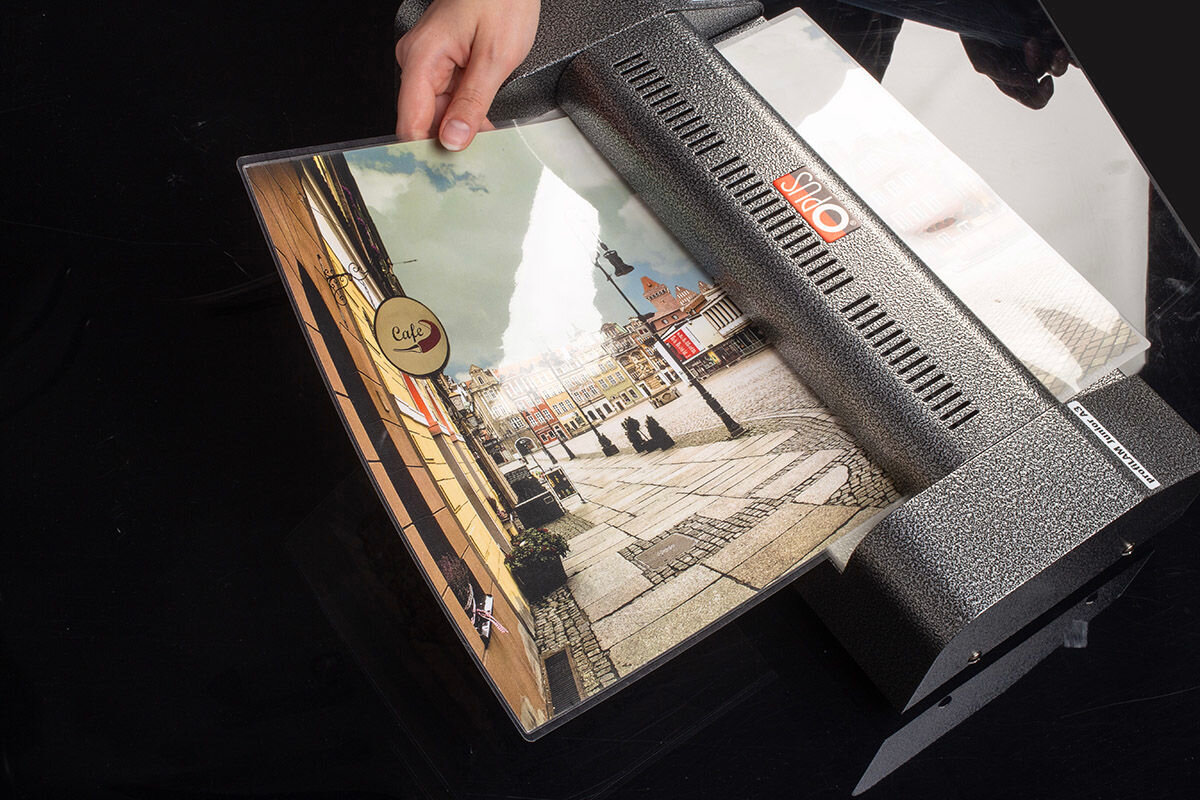 Laminator OPUS profiLAM Junior A3 Szerokość laminacji 420 mm, Nagrzewanie 2 min możliwość używania różnych folii