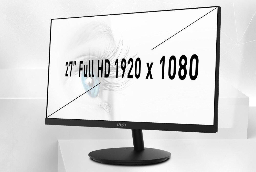 Monitor MSI Pro MP271A 27 1920x1080px IPS 100Hz 1 ms [MPRT] obraz jakość rozdzielczość matryca jasność kolory