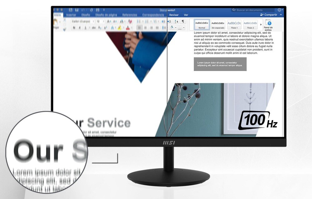 Monitor MSI Pro MP271A 27 1920x1080px IPS 100Hz 1 ms [MPRT] odświeżanie czas reakcji synchronizacja Adaptive-Sync