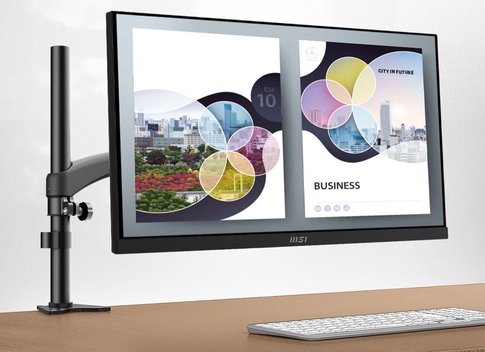 Monitor MSI Pro MP271A 27 1920x1080px IPS 100Hz 1 ms [MPRT] konstrukcja mocowanie VESA nachylenie ergonomia