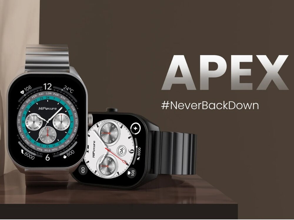 Smartwatch HiFuture FutureFit Apex
smartwatch w dwóch wersjach kolorystycznych gadżet zegarek technologia pasek