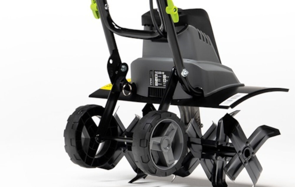 Glebogryzarka elektryczna NAC TIE150-W silnik elektryczny moc 1500 W moc znamionowa 1,5 kW szerokosc robocza 45 cm glebokosc 22 cm efektywnosc