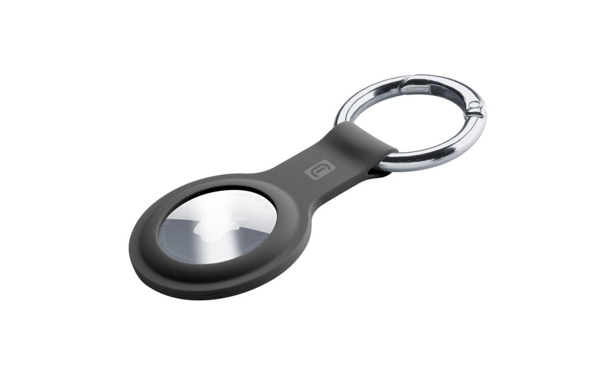 CELLULARLINE Key Ring miękkiego, kolorowego silikonu AirTagowi Miękka struktura materiału amortyzuje wstrząsy zarysowaniami czy przypadkowymi uszkodzeniami