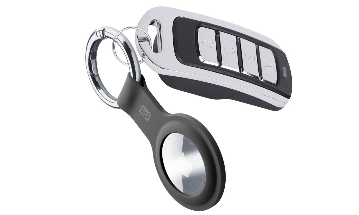 CELLULARLINE Key Ring wysokiej jakości silikonu zachowuje swój nienaganny wygląd karabińczyk AirTag