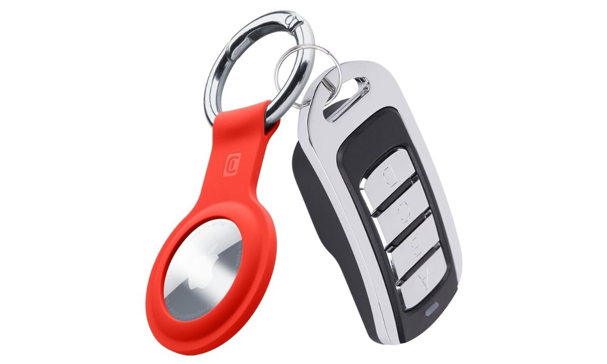 CELLULARLINE Key Ring mechanizm przypinania i odpinania AirTaga Karabińczyk solidna konstrukcja