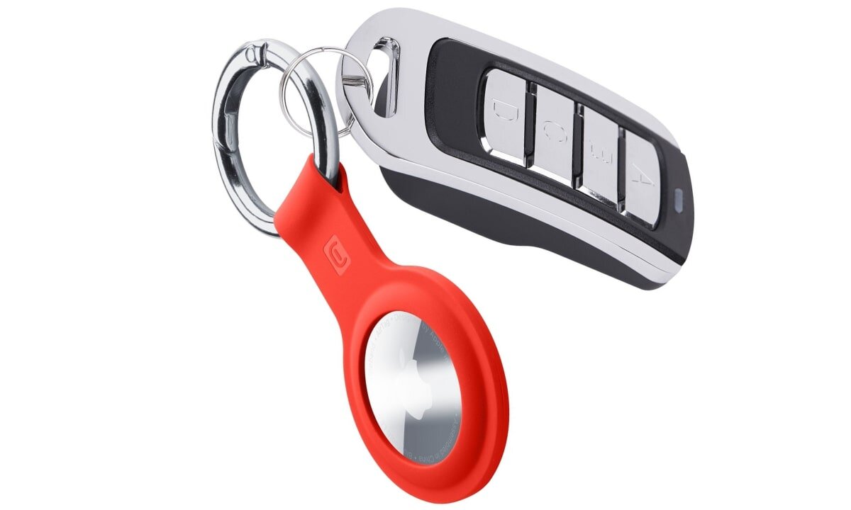 CELLULARLINE Key Ring wysokiej jakości silikonu zachowuje swój nienaganny wygląd karabińczyk AirTag