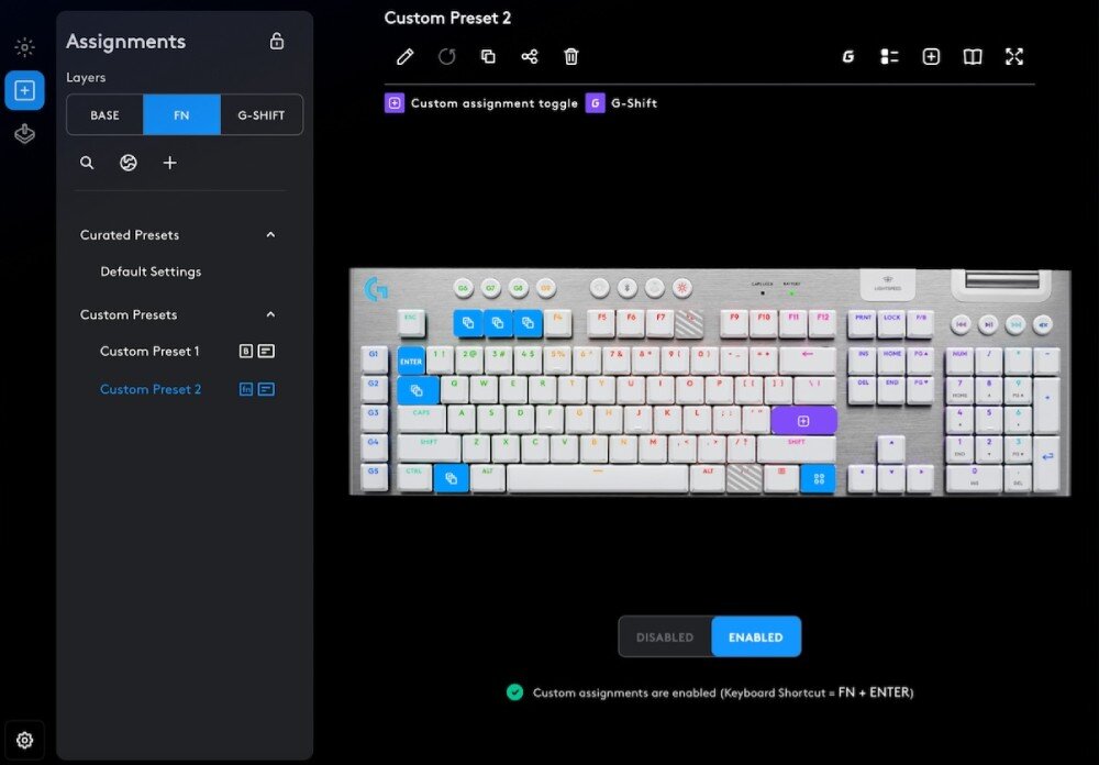 Klawiatura LOGITECH G915 X Lightspeed Biały przyciski skróty rolka
