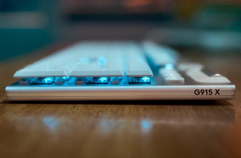 Klawiatura LOGITECH G915 X Lightspeed Biały profil wysokość obudowa