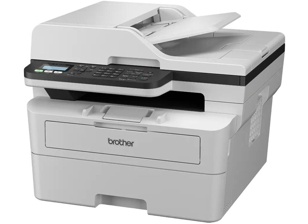 Urządzenie wielofunkcyjne BROTHER MFC-B7810DW Automatyczny druk dwustronny, WiFi prezentacja urządzenia na białym tle pod kątem wymiary 410 x 399 x 319 mm swoboda organizacji