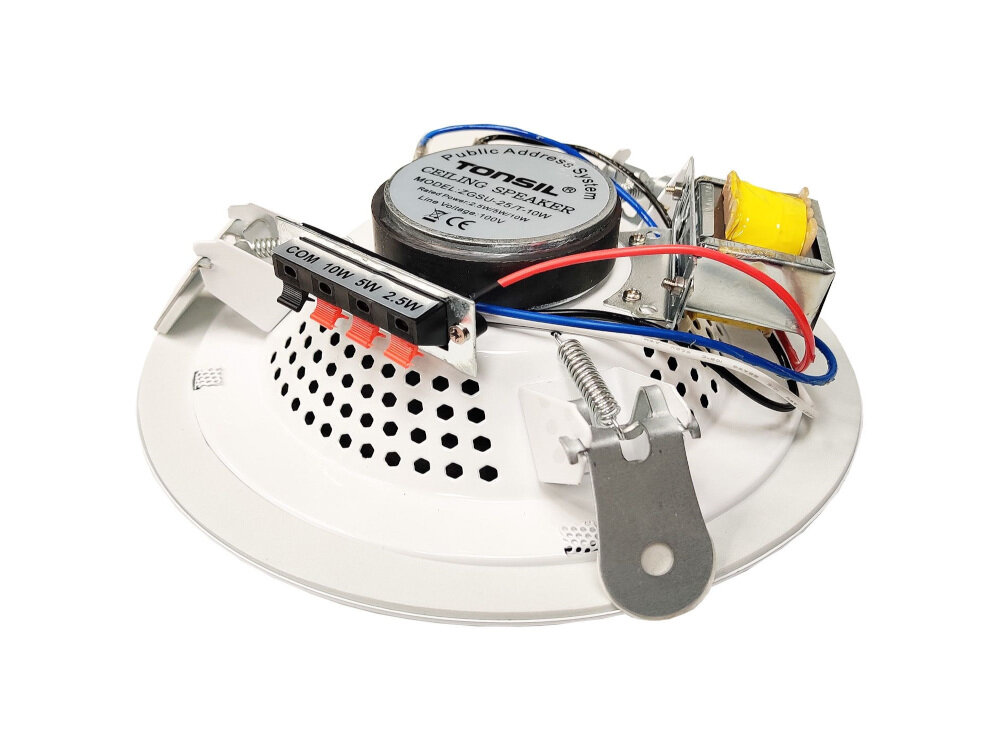 Głośnik instalacyjny TONSIL ZGSU 25T - Odporność na temperatury