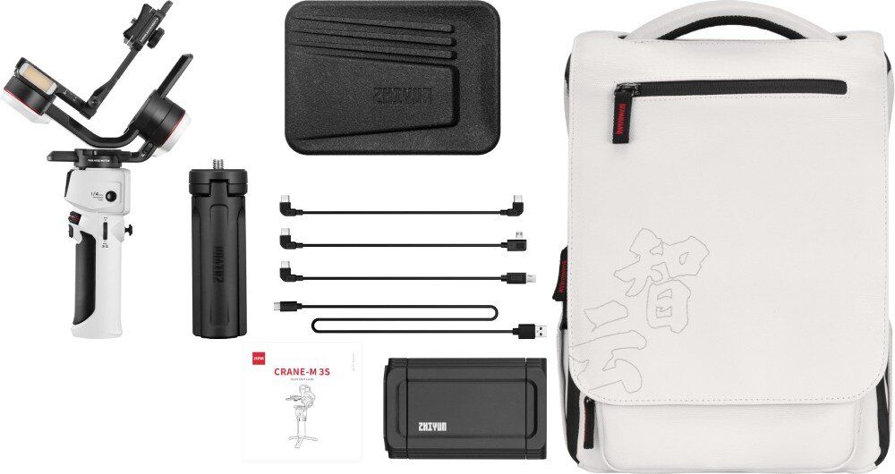 Gimbal ZHIYUN Crane M3S Combo gimbal z akcesoriami zestaw opakowanie