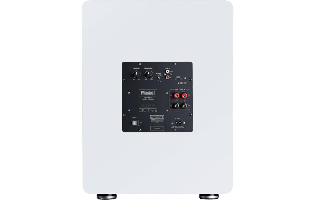Subwoofer MAGNAT Alpha RS 12 - Wydajny wzmacniacz klasy D