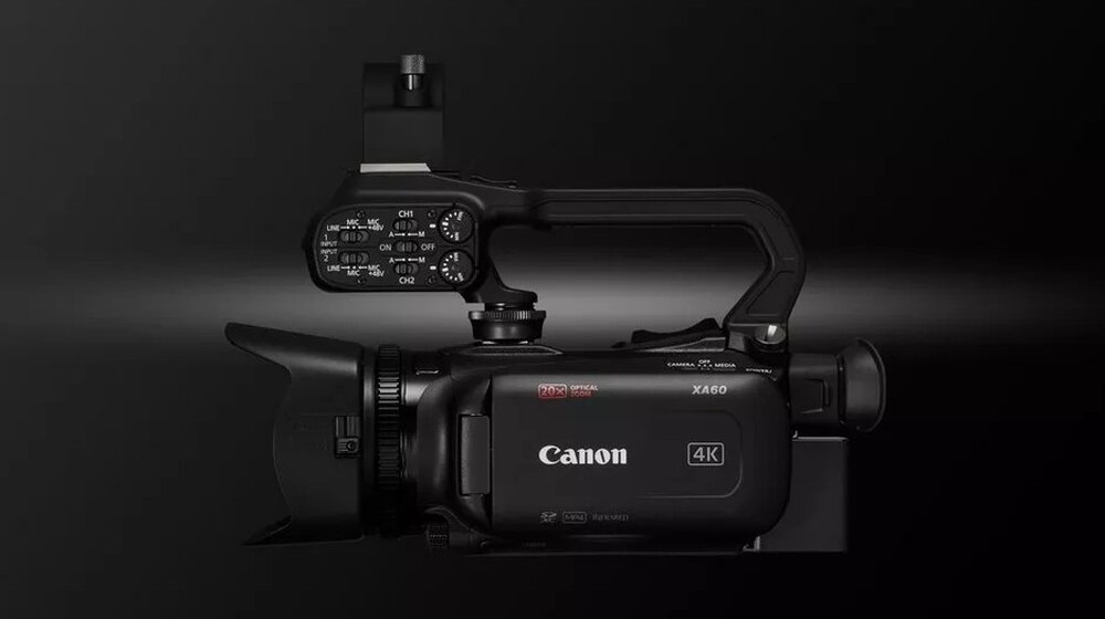 Kamera CANON XA60 z boku