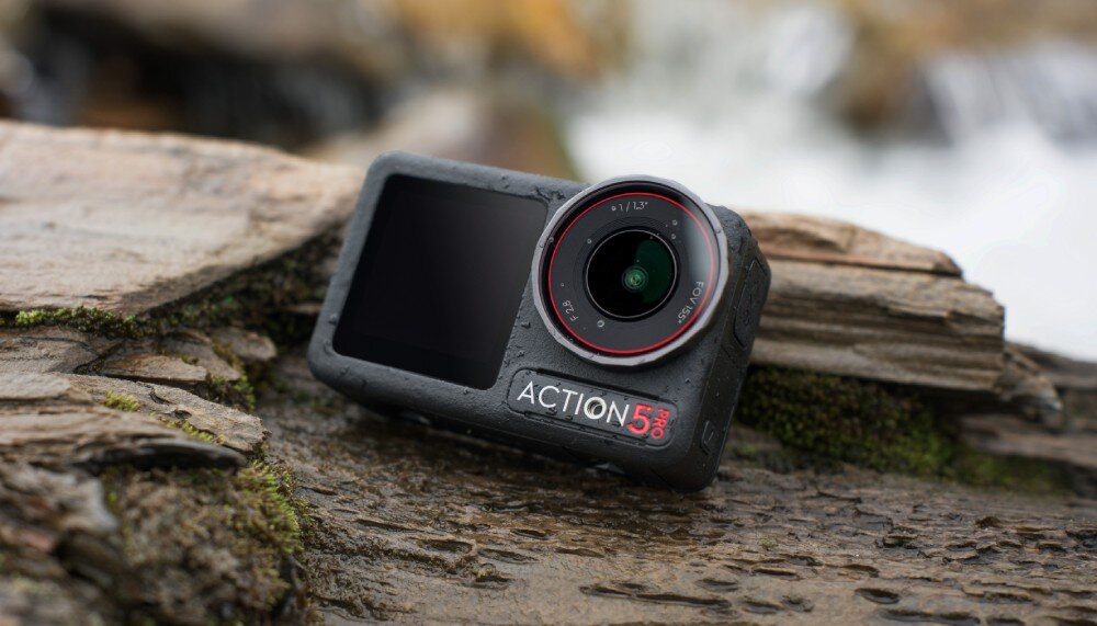 Kamera sportowa DJI Osmo Action 5 Pro Standard Combo aplikacja edycja szablony filmy