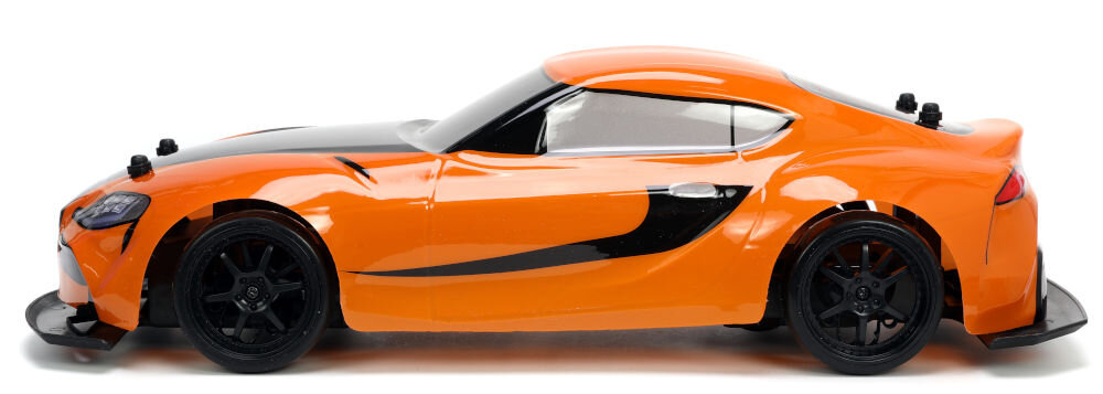 Samochód zdalnie sterowany JADA TOYS Szybcy i wściekli Toyota GR Supra 253209007 licencjonowany model Toyota Supra w skali 1:10 41 cm Brian Szybcy i Wściekli dla osób powyżej 8 roku życia