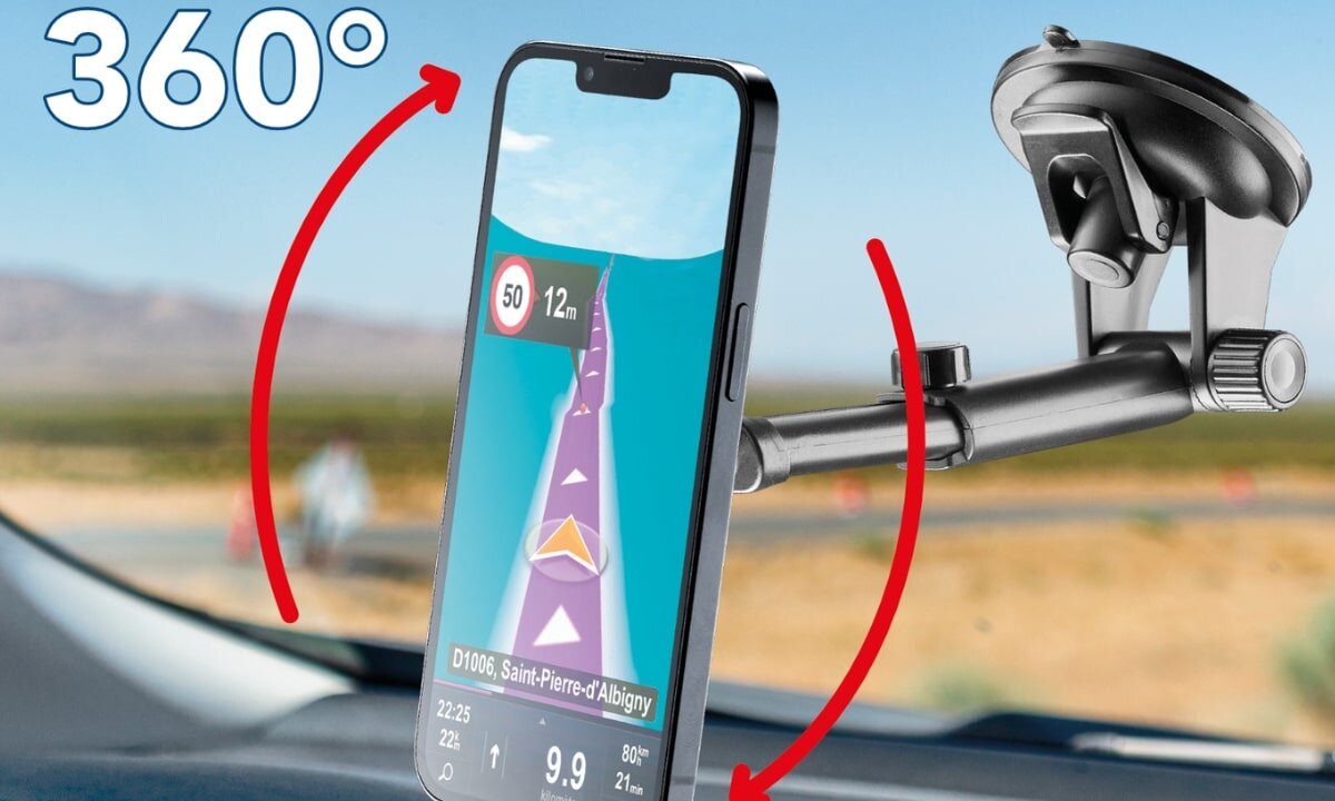 CELLULARLINE Touch Mag Suctio Mocna przyssawka Touch Mag Suction Cup do szyby lub deski rozdzielczej Solidna konstrukcja Prosty montaż