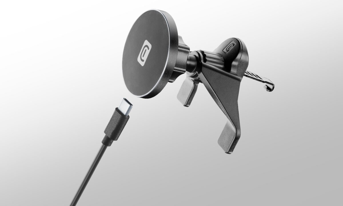 CELLULARLINE Touch Air Mag nierównych drogach spokój podczas jazdy komponuje się z wnętrzem samochodu