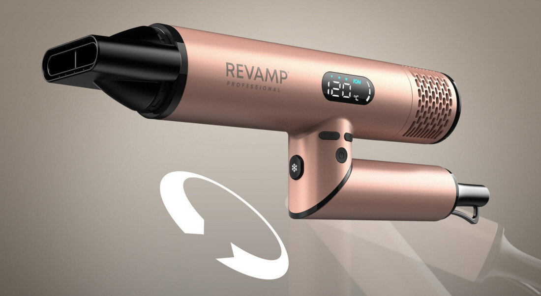 Suszarka REVAMP Dynamic Radiance X-shine DR-6400 1600W Łatwość Przechowywania skręcany uchwyt 3-metrowy kabel  wygoda swoboda