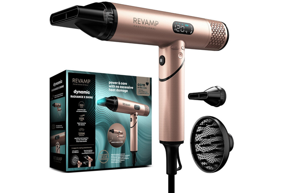 Suszarka REVAMP Dynamic Radiance X-shine DR-6400 1600W zestaw akcesoria komplet wyposazenie