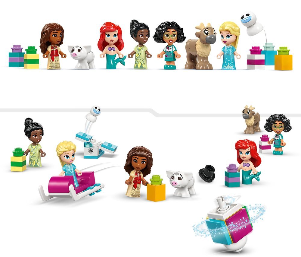 LEGO 43253 Disney Princess Kalendarz adwentowy na 2024 rok postacie