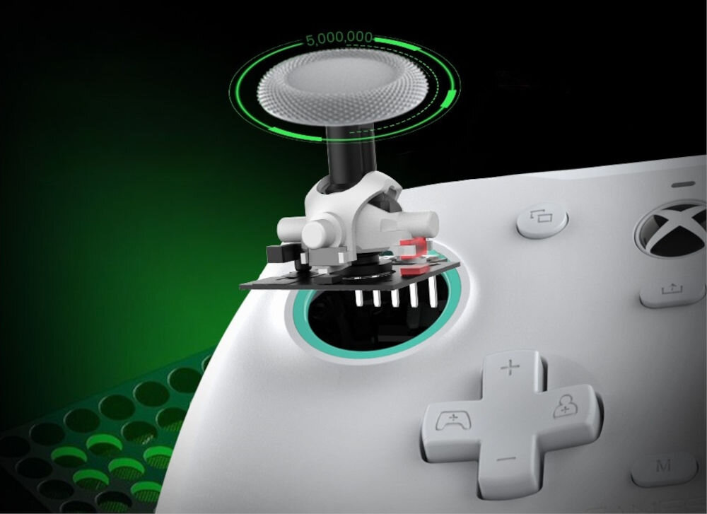 Kontroler GAMESIR G7 SE Biały
                drążek rozebrany na części xbox pc drążki hall effect długotrwała dokładność ergonomiczny układ przycisków