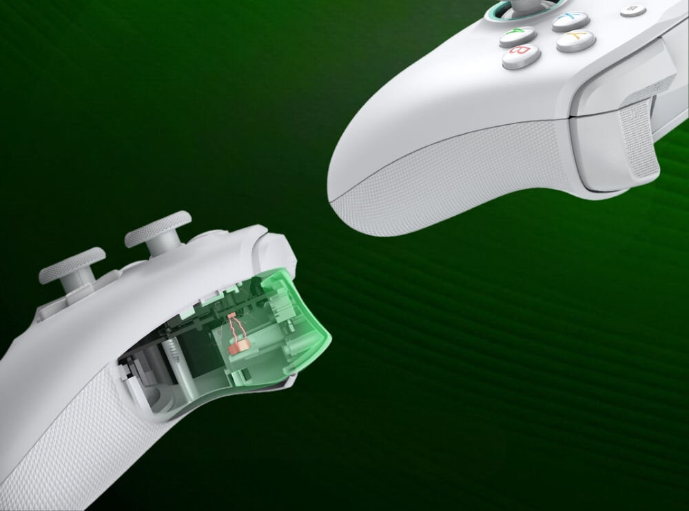 Kontroler GAMESIR G7 SE Biały
                konstrukcja spustu dobre wyczucie gry wyścigowe akcji fps system czujników magnetycznych cztery silniki wibracji